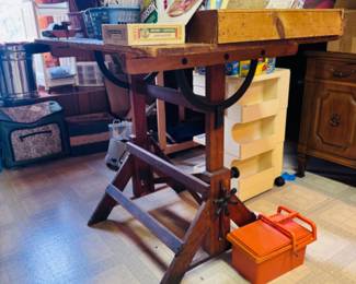 VERY cool old drafting table