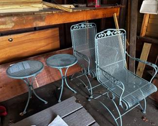 Wrought Iron chairs and tables