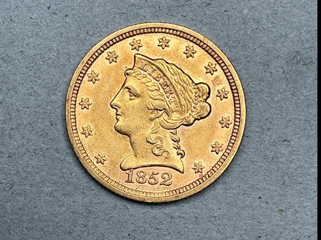 1852D Liberty Head Half Eagle