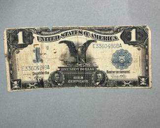 1899 One Dollar Large Size Black Eagle Silver Certificate
