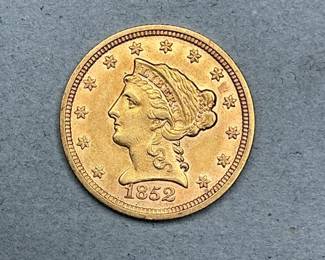 1852D Liberty Head Half Eagle