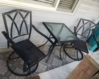 Patio conversation set (cushions available)