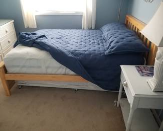 Full bed includes a twin trundle bed