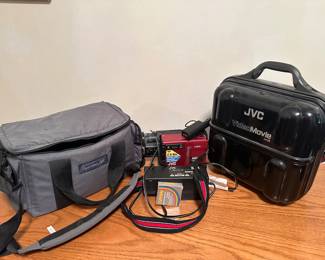 Vintage JVC Camcorder with Cases