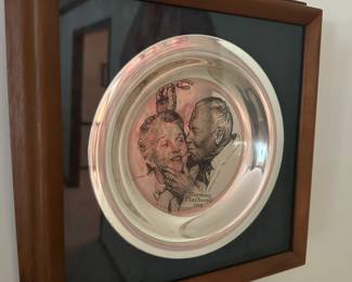Sterling Norman Rockwell Plate