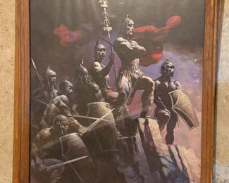 Frank Frazetta framed print