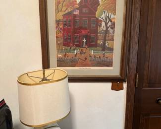 Robert Franke "School Days", pineapple table lamp