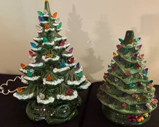 Vintage Ceramic Christmas Trees
