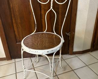 Vintage ice cream parlour chair
