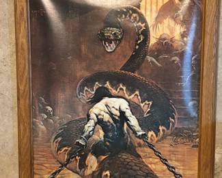 Frank Frazetta framed print