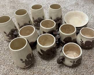 Vintage 1970s Arnel Mushroom Dishes