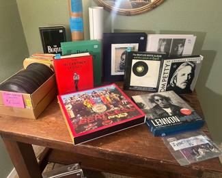 Collection of collectible books about famous musicians 