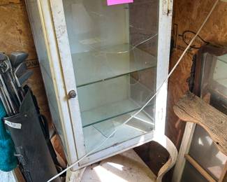 Antique apothecary cabinet.