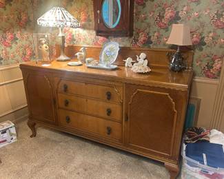 Antique oak sideboard