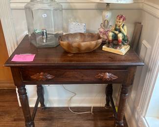 Antique one drawer table