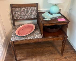 Antique telephone table