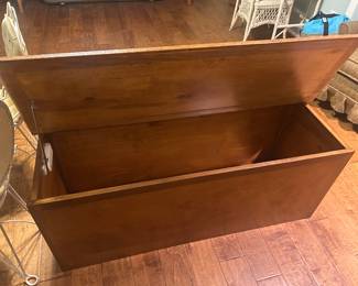 Pair of maple blanket boxes