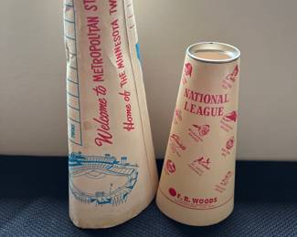 Vintage MN Twins and MLB Megaphones 