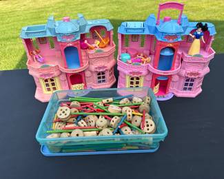 Polly houses, vintage Tinker Toys