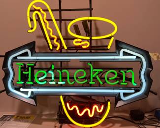 Heineken Saxophone Neon Beer Sign