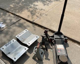 3 1/2 Ton Floor Jack, Jack Stands, and Vehicle Dollies 