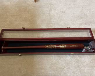 Louisville Slugger 125th Anniversary Bat and Display Case
