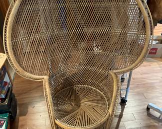 Wicker Peacock Chair