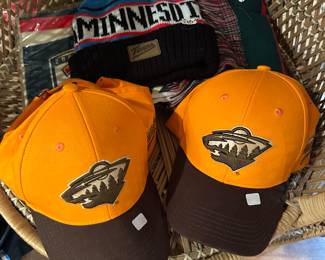 MN Wild and MN Twins Caps and Scarves 