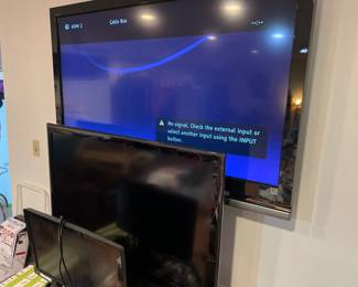 Sony 52inch, LG 42 inch, and Dell 
Computer Monitor 