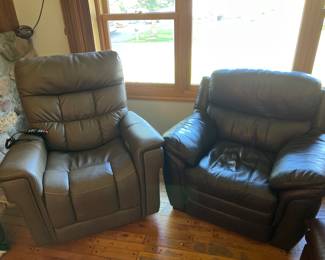 Leather Arm Chair and Leather Lift Chair