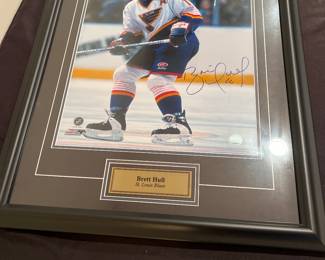 Signed Brett Hull Picture with COA