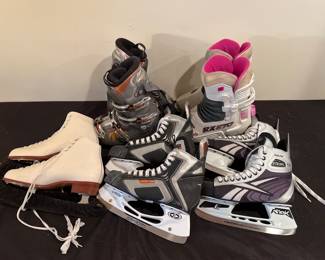 Ski Boots, Hockey Skates and Figure Skates 