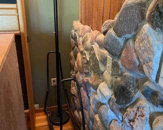 Floor Lamp and Log Holder