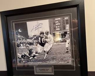 Signed Fran Tarkenton Photo with COA