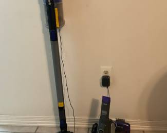 Shark vacuum and a small black n decker handheld 