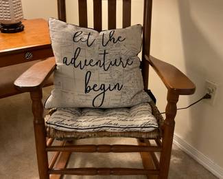 Wooden rocking chair