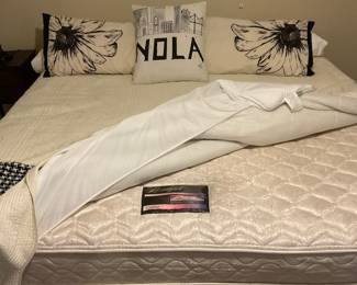 King size mattress and two twin box springs