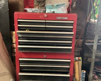 Large craftsman’s toolbox full of tools