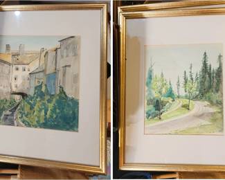 Framed Original Watercolors
