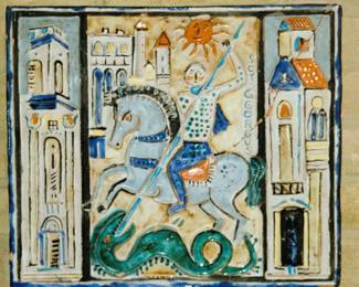 Unique art pieces - hand-painted tile