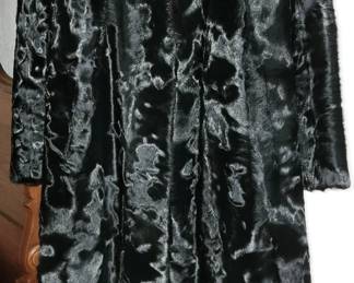 Full length fur coat