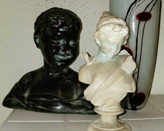 Busts and art glass