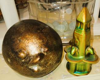 Crystal, and sculptures - Zsolnay Eosin Tower