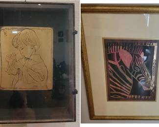 Framed Etchings