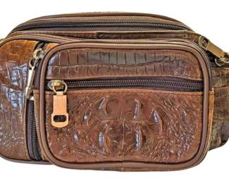 Alligator Leather Large Fanny Pack