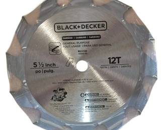 NEW BLACK DECKER 12T 5 12 Saw Blade