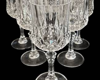 Longchamp Crystal Stem Glasses