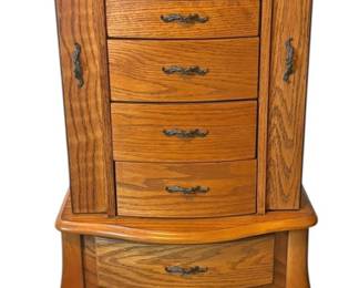 Oak Jewelry Armoire