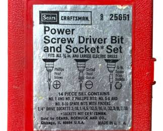 Sears CRAFTSMAN Bit Socket Set