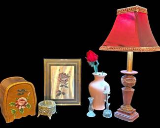 Vanity Rose Decor Lamp